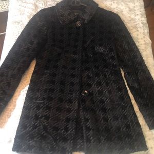 BKE Black Houndstooth Jacket Size Small